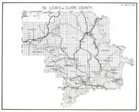 Lewis and Clark County - South, Helena National Forest, Austin, Rimini, Ft. Harrison, Silver City, Nelson, York, Canyon Ferry, Montana State Atlas 1950c